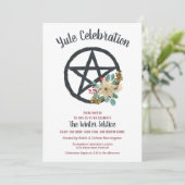 ユール・ポインセチア・ウィンター・ソルスティス・ペンタクル・スター 招待状 (スタンド正面)