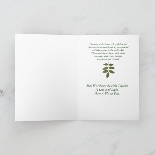 ユール - 灰の成長とともに シーズンカード (内部)