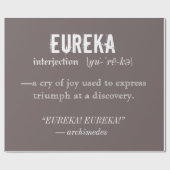 ユーレカ定義アルキメデス原理科学 ラッピングペーパー (フラット)