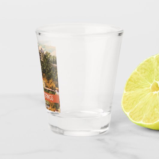 ユーレカ春アーカンソーヴィンテージイラストレーション ショットグラス (右)