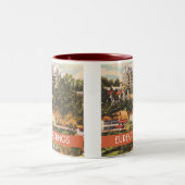 ユーレカ春アーカンソーヴィンテージイラストレーション ツートーンマグカップ (中央)