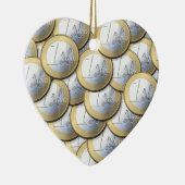 ユーロコインオーナメントカスタマイズ- セラミックオーナメント (右)