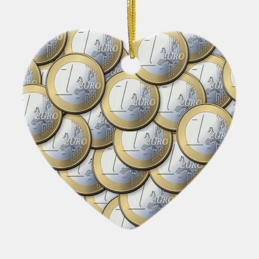 ユーロコインオーナメントカスタマイズ- セラミックオーナメント (正面)