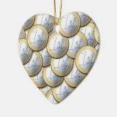 ユーロコインオーナメントカスタマイズ- セラミックオーナメント (左)