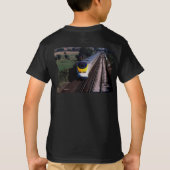 ユーロスターの旅客列車 Tシャツ (裏面)