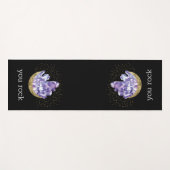 ユーロックアメジストクリスタルミスティックな水色 ヨガマット (正面(横))