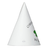 ユーロックグリーンシャムロッククローバーおめでとう パーティーハット (左)