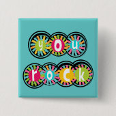 ユーロック 缶バッジ (正面)