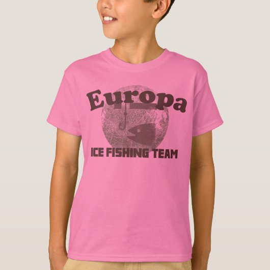ユーロパの氷の魚釣りのチーム Tシャツ (正面)