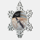 ユーロパクリッパー探査機 スノーフレークピューターオーナメント (右)