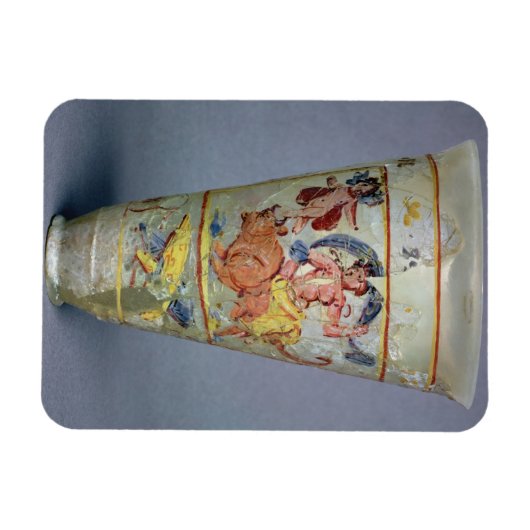 ユーロパ色彩の鮮やかとを描いた飾り付き花瓶 マグネット (横)