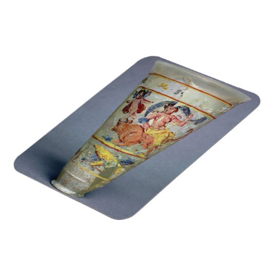 ユーロパ色彩の鮮やかとを描いた飾り付き花瓶 マグネット (左側)