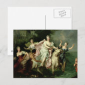 ユーロパ運ーが木星に近づく ポストカード (正面/裏面)