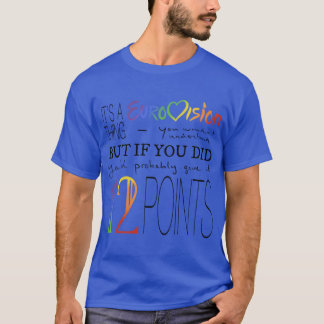 ユーロビジョンのレトロなもの Tシャツ