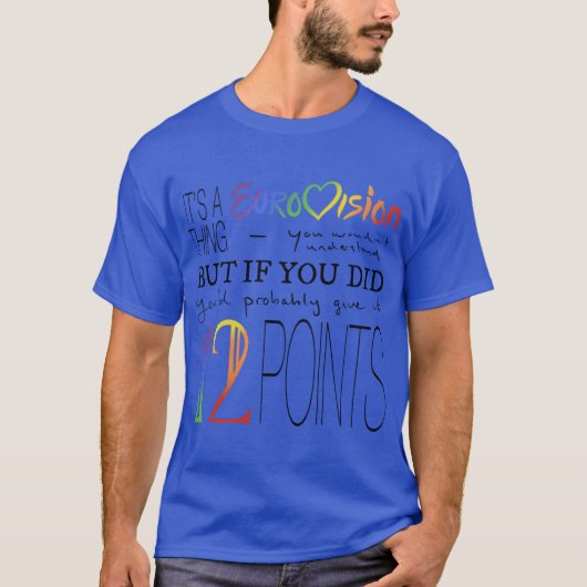 ユーロビジョンのレトロなもの Tシャツ (正面)