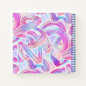 ユーロビートhoorave – ピンクとブルー： ノートブック (裏面)