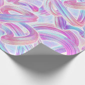 ユーロビートhoorave – ピンクとブルー： ラッピングペーパー (角)