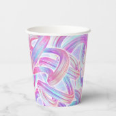 ユーロビートhoorave – ピンクとブルー： 紙コップ (裏面)