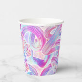 ユーロビートhoorave – ピンクとブルー： 紙コップ (右)