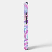 ユーロビートhoorave – ピンクとブルー： Case-Mate iPhoneケース (裏面 / 左)