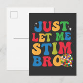 ユーロピアン 自閉症 自閉症啓発 ただ刺激させて インビテーションポストカード (正面/裏面)