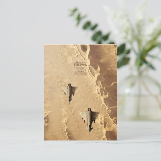 ユーロファイター台風はがき ポストカード (スタンド正面)