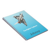 ユーロファイター台風パーソナライズされた ノートブック (右側)