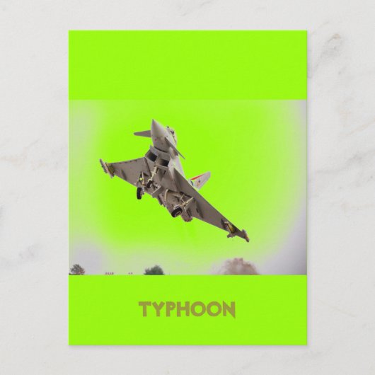 ユーロファイター台風 ポストカード (正面)