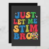 ユーロミック 自閉症 自閉症啓発 刺激させて 招待状 (正面/裏面)