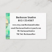 ユーロ大規模なパーソナライズ文字女性の注目を集める 名刺 (裏面)