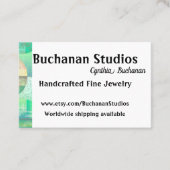 ユーロ大規模なパーソナライズ文字女性の注目を集める 名刺 (正面)