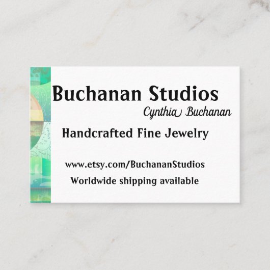 ユーロ大規模なパーソナライズ文字女性の注目を集める 名刺 (正面)