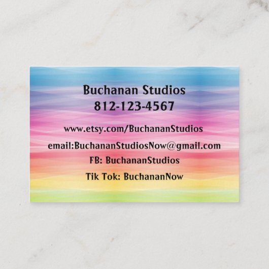 ユーロ大規模なパーソナライズ文字女性の注目を集める 名刺 (裏面)