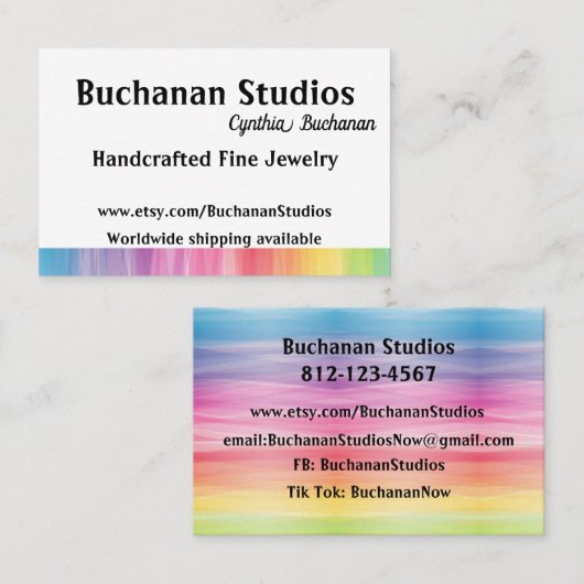 ユーロ大規模なパーソナライズ文字女性の注目を集める 名刺 (正面/裏面)