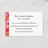 ユーロ大規模なパーソナライズ文字思い出に残るピン 名刺 (裏面)