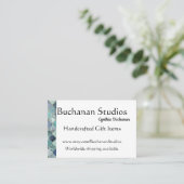 ユーロ大規模パーソナライズ文字思い出のブルース 名刺 (スタンド正面)