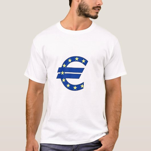 ユーロ通貨記号マネーサイン Tシャツ (正面)