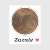 ユーロ5セント貨幣コイン シール (シート)