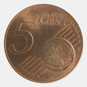 ユーロ5セント貨幣コイン ラウンドシール
