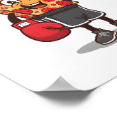 ユーワンピザオブマイジムおもしろいトレーニングボクシングPiz ポスター (角)