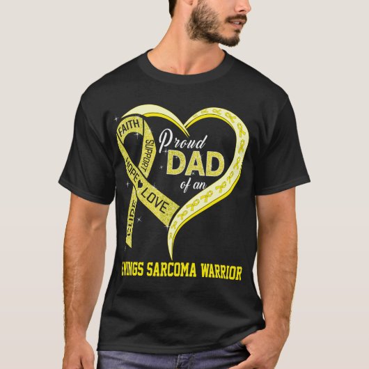 ユーンズ誇りを持った肉腫戦士のパパ Tシャツ (正面)