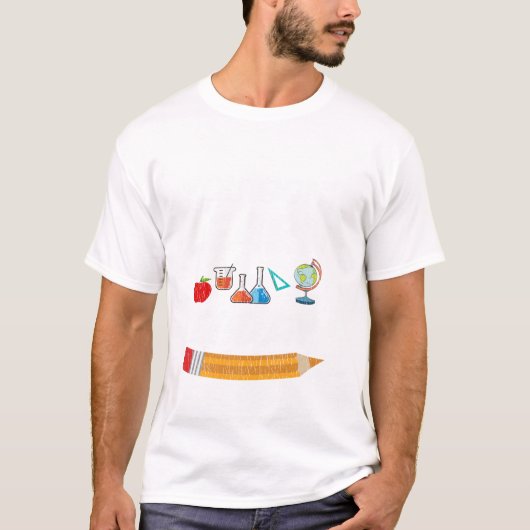 ユー学ゴン教えチおもしろいの新学期 Tシャツ (正面)
