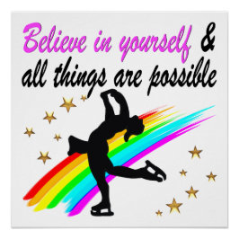 ユー後を追姿スケートで滑るドリームズデザイン ポスター