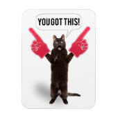 ユー得ザ勇気付けられる猫応援ホリデイC マグネット (縦)