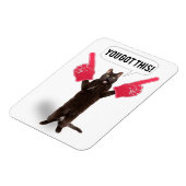 ユー得ザ勇気付けられる猫応援ホリデイC マグネット (左側)