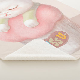 ユー恋しく思カップケーキイラストレーション シェルパブランケット