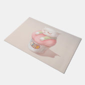 ユー恋しく思カップケーキイラストレーション ドアマット (アングル)