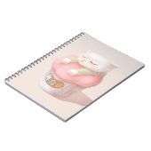 ユー恋しく思カップケーキイラストレーション ノートブック (左側)