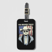 ユー恋しく思ス西トランプカウボーイ2024 ラゲッジタグ (正面縦)