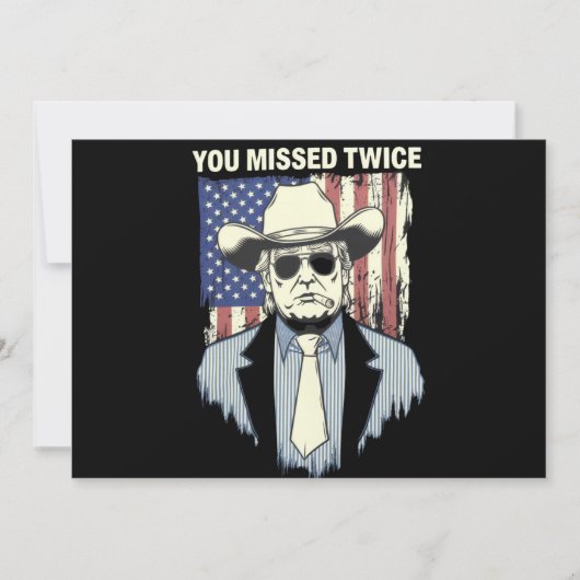 ユー恋しく思ス西トランプカウボーイ2024 招待状 (正面)